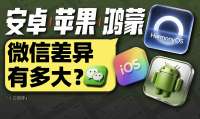 「小白」都是微信！安卓/苹果/鸿蒙差异多大？