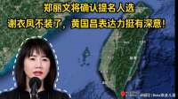 郑丽文将确认提名人选，谢衣凤不装了，黄国昌表达力挺有深意！