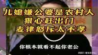 儿媳嫌公婆是农村人，狠心赶出门，麦律怒斥太不孝