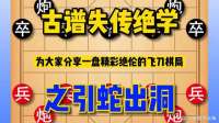 今日为大家分享一盘精彩绝伦的飞刀棋局--引蛇出洞