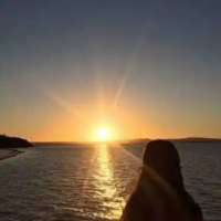 夜里看海