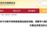 丰台又有公交线路要调整！征求意见中